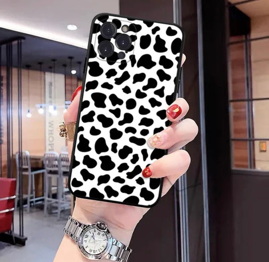 Fancy Leopard black-white printed iPhone case